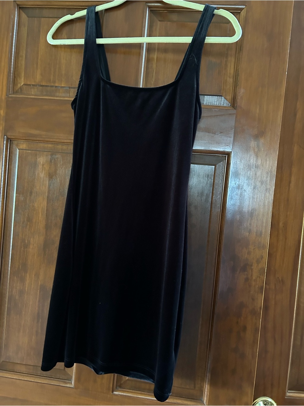 Urban Outfitters Black Velvet Tank Dress